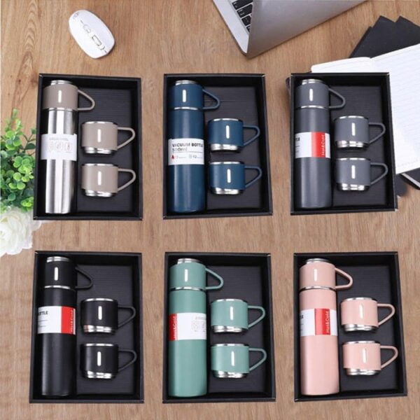 Vacuum Flask Set - Mix Colour Big Packing