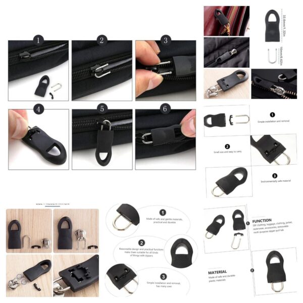 Zipper Pull, 5 Pieces Detachable Zipper Pull Tab Replacement